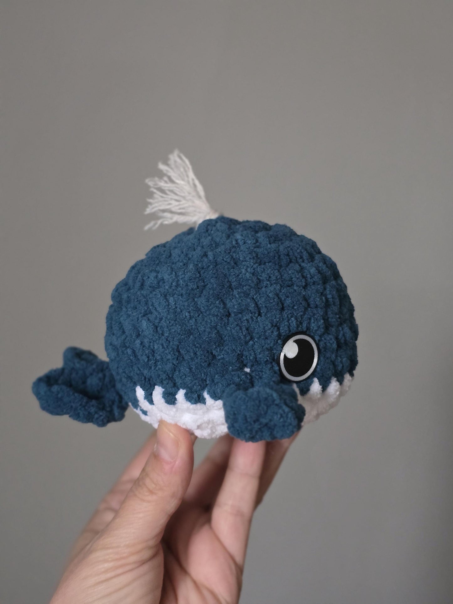 Marlo the Whale Crochet Pattern | No Sew Amigurumi Whale | Beginner Friendly Plush | Bubble Buddies