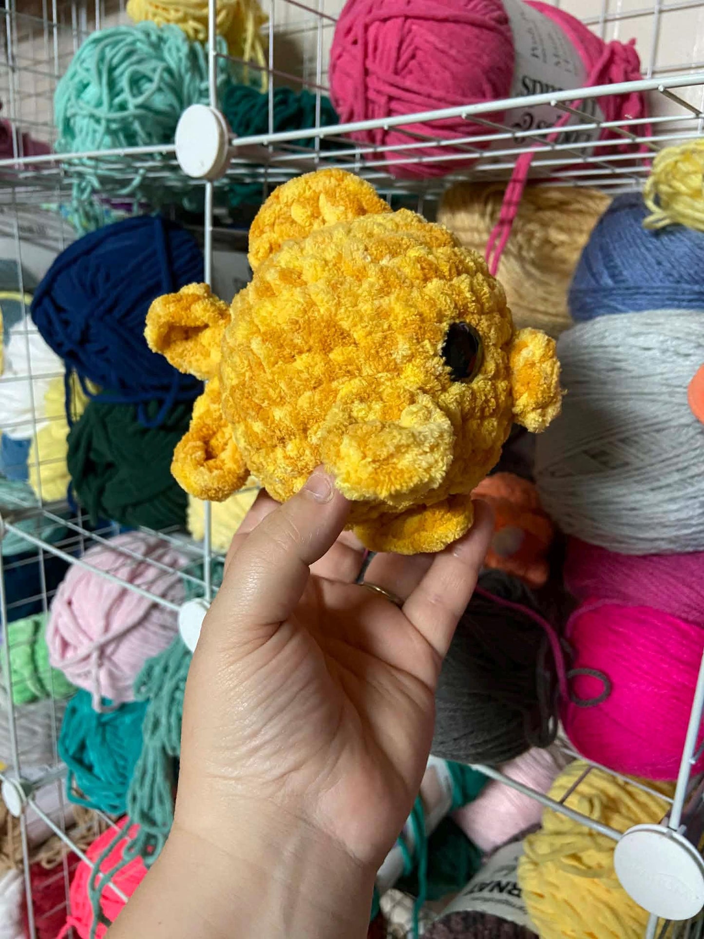 Gillbert the Goldfish Crochet Pattern | No Sew Amigurumi Goldfish | Beginner Friendly Plush | Bubble Buddies