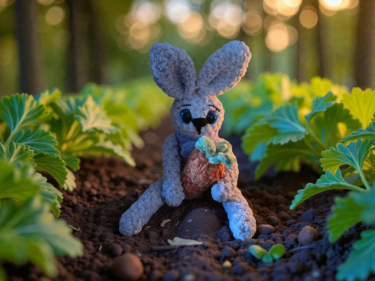 CROCHET PATTERN ~ Thistle the Bunny, Whimsy Friends Collection