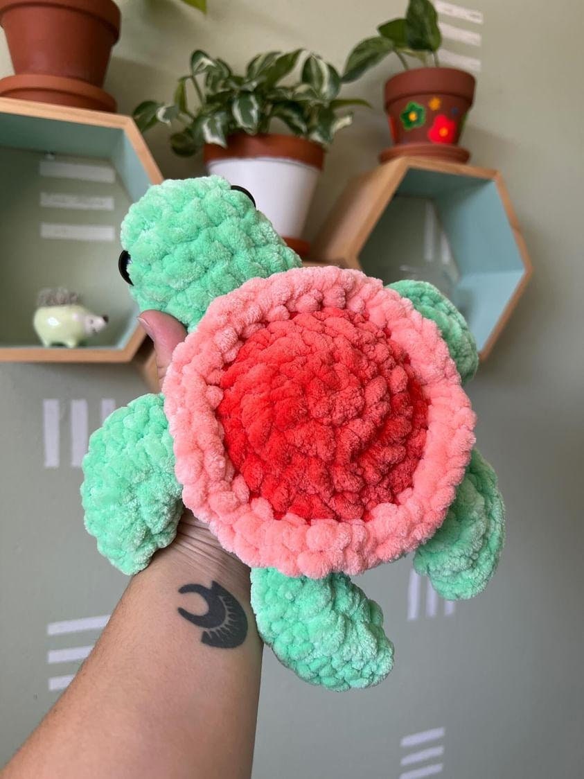 Crochet Pattern, Shelly the Sea Turtle, No Sew Crochet Pattern