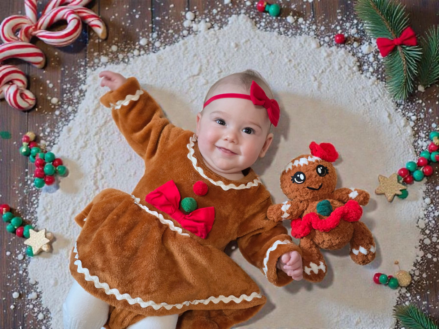 CROCHET PATTERN, Gingerbread Duo, Ginger and Snap