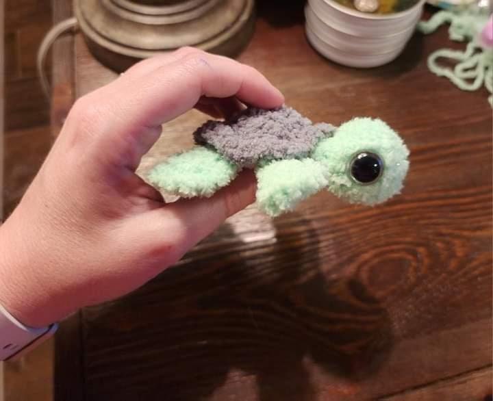 Crochet Pattern, Shelly the Sea Turtle, No Sew Crochet Pattern