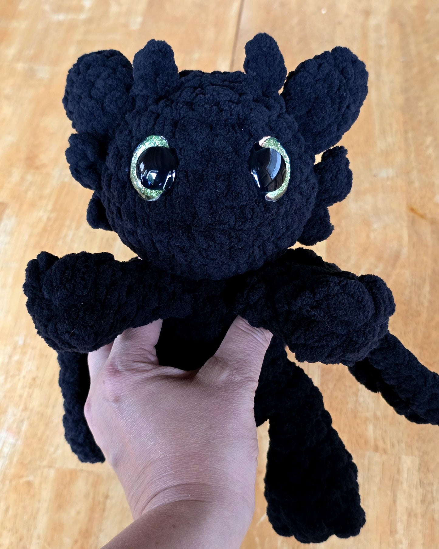 Crochet Dragon Pattern Duo: Night Fury & Light Fury (PDF Download)