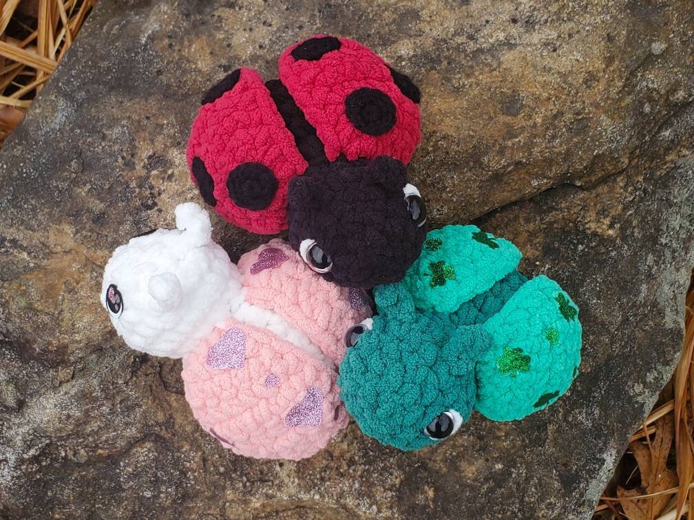 Crochet Pattern Bundle, Lady Bug Crochet Duo, Lily and Rosie Lady Bug