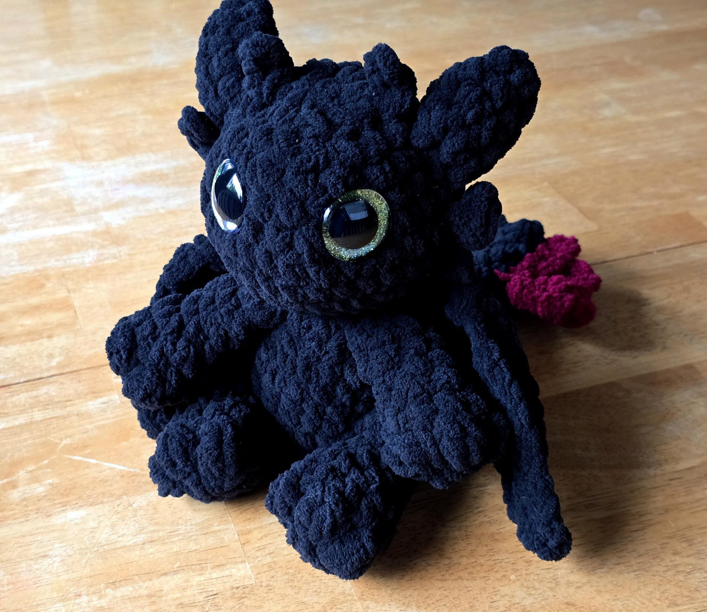 Crochet Dragon Pattern Duo: Night Fury & Light Fury (PDF Download)
