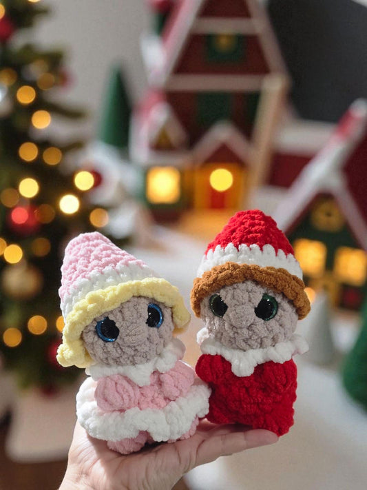 CROCHET PATTERN, Pocket Elves, Pocket Friends Christmas Elf Crochet Pattern
