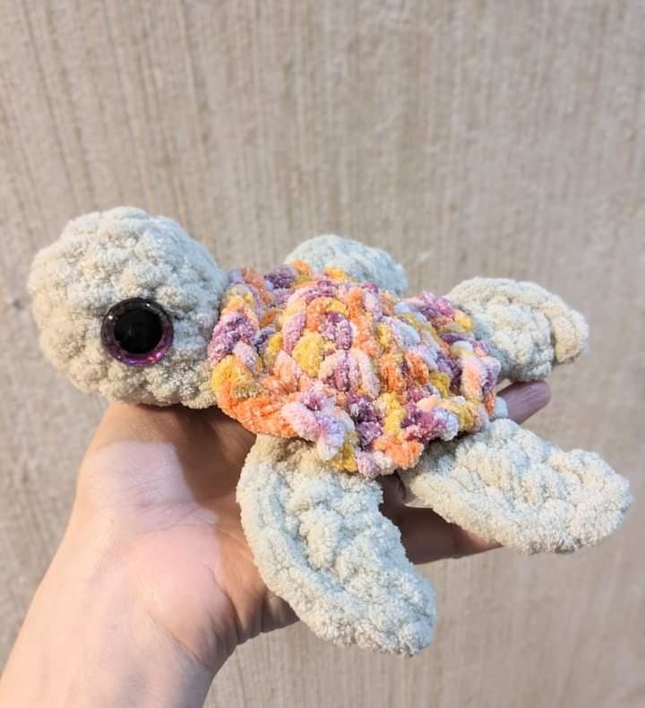Crochet Pattern, Shelly the Sea Turtle, No Sew Crochet Pattern