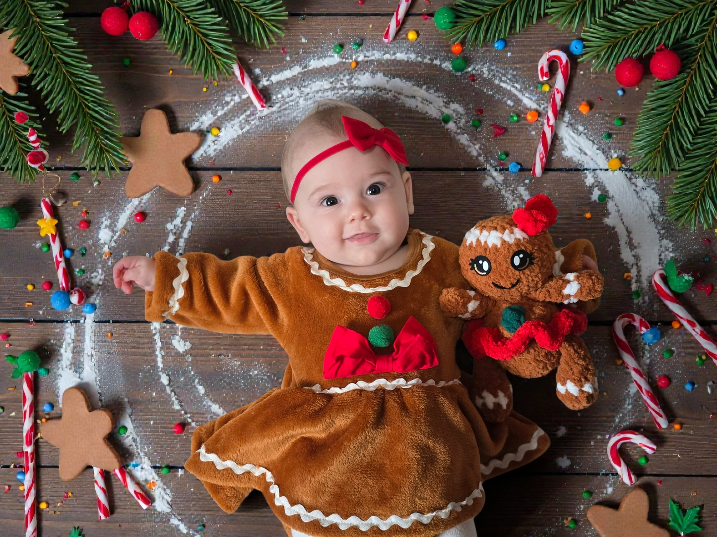 CROCHET PATTERN, Gingerbread Duo, Ginger and Snap