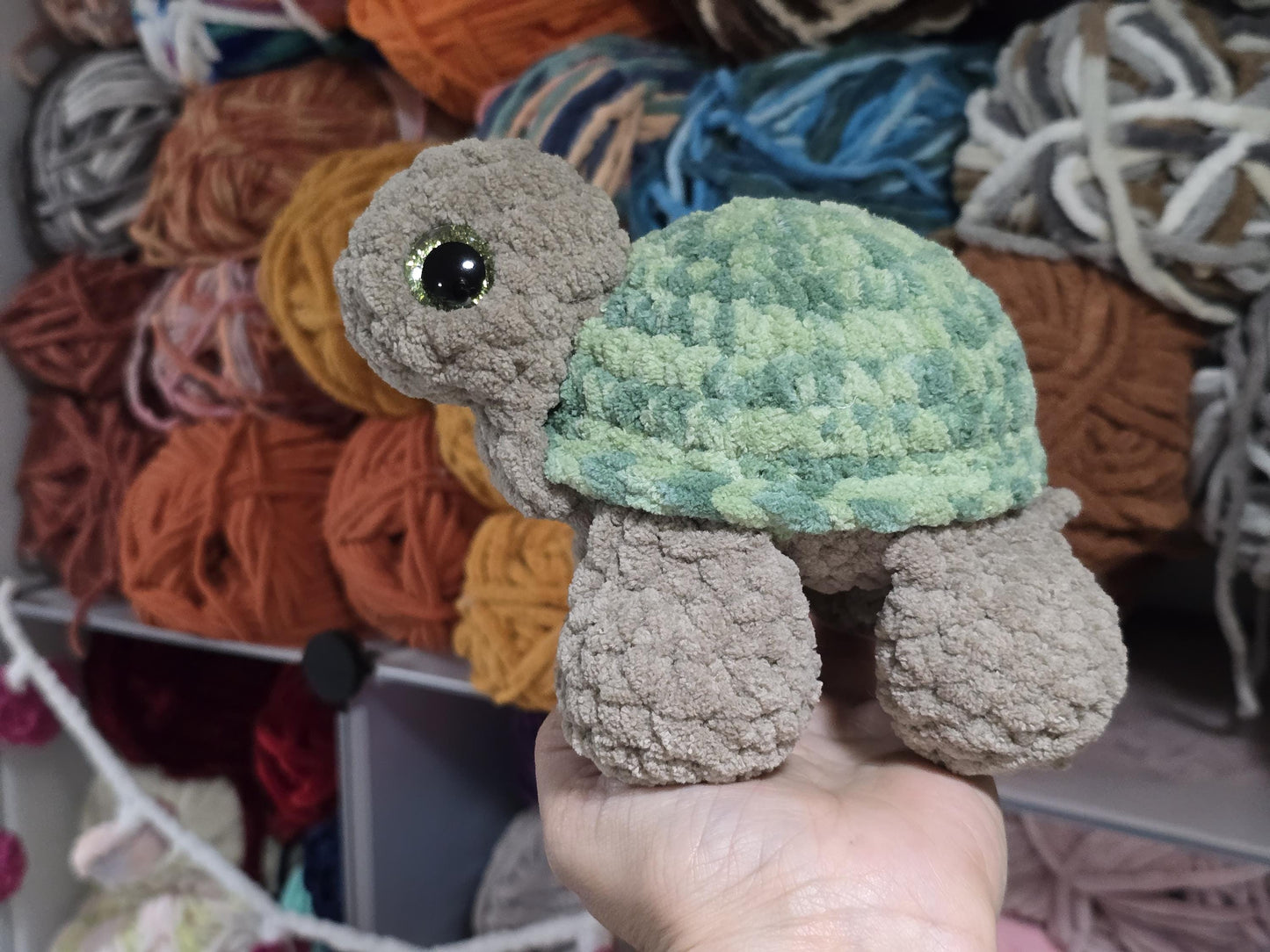 Crochet Pattern, Melvin the Turtle, NO Sew Crochet Pattern