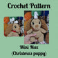 CROCHET PATTERN, Max the Christmas Puppy