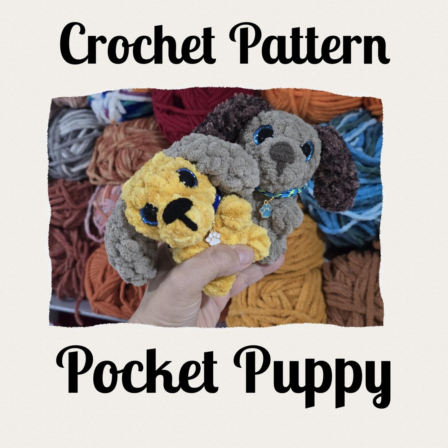 CROCHET PATTERN, Pocket Puppy ~ Pocket Pets