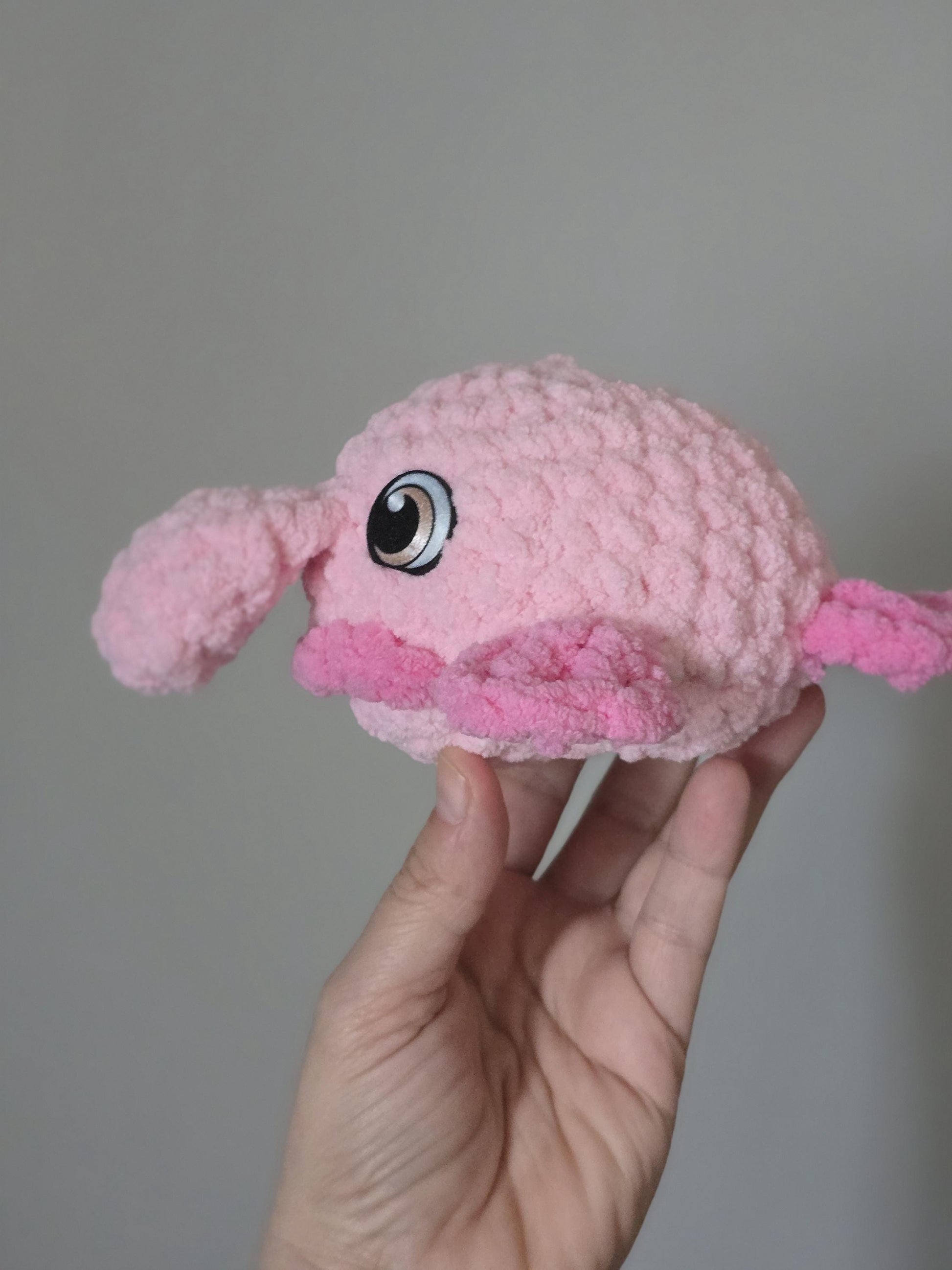 Pudge the Blobfish Crochet Pattern | No Sew Amigurumi Blobfish | Beginner Friendly Plush | Bubble Buddies