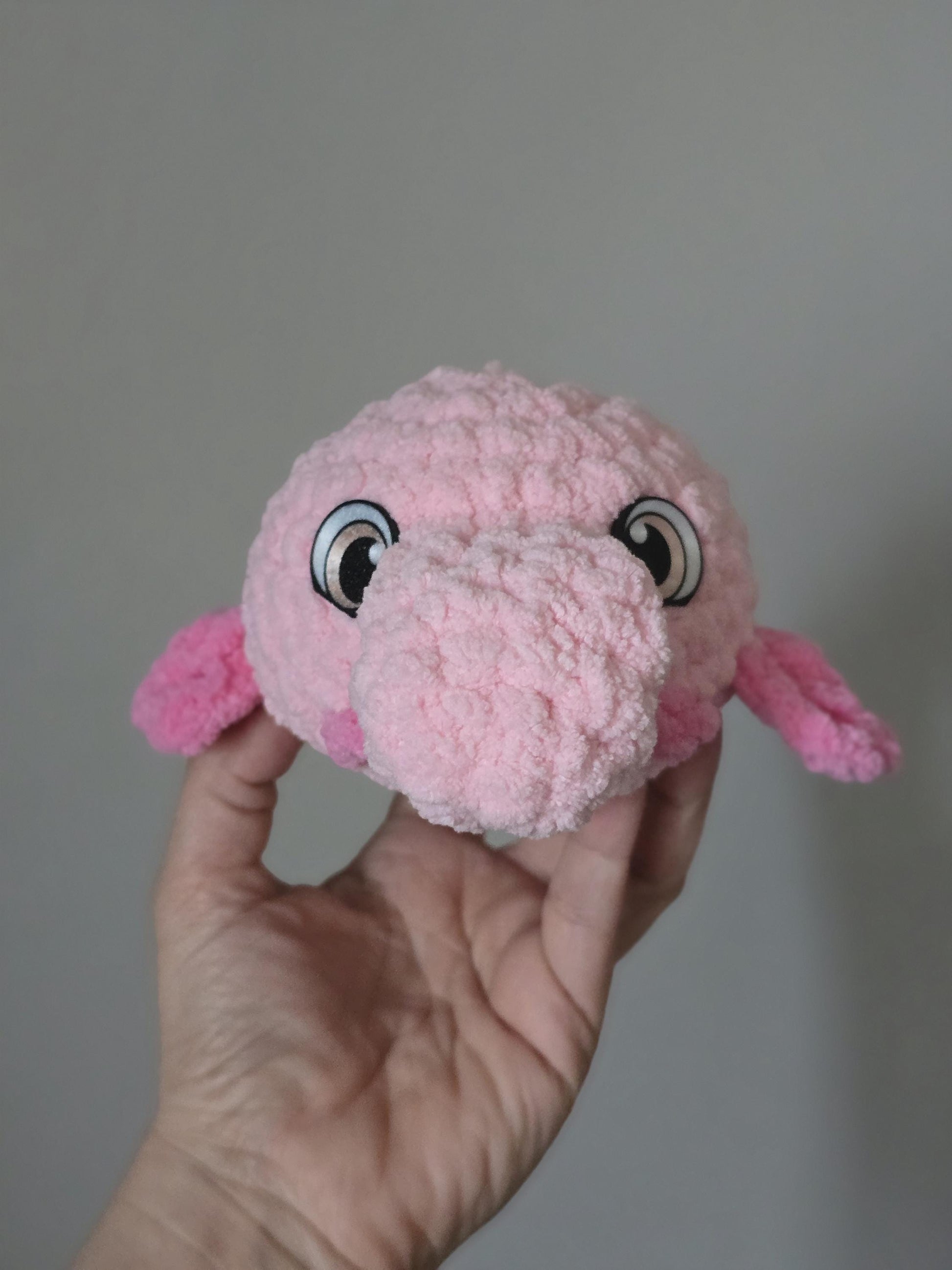 Pudge the Blobfish Crochet Pattern | No Sew Amigurumi Blobfish | Beginner Friendly Plush | Bubble Buddies