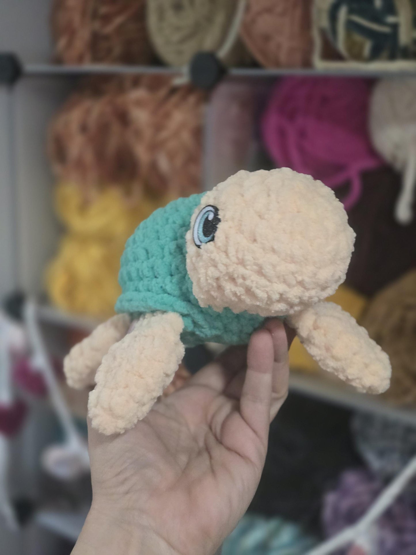 Tully the Sea Turtle Crochet Pattern | No Sew Amigurumi Turtle| Beginner Friendly Plush | Bubble Buddies