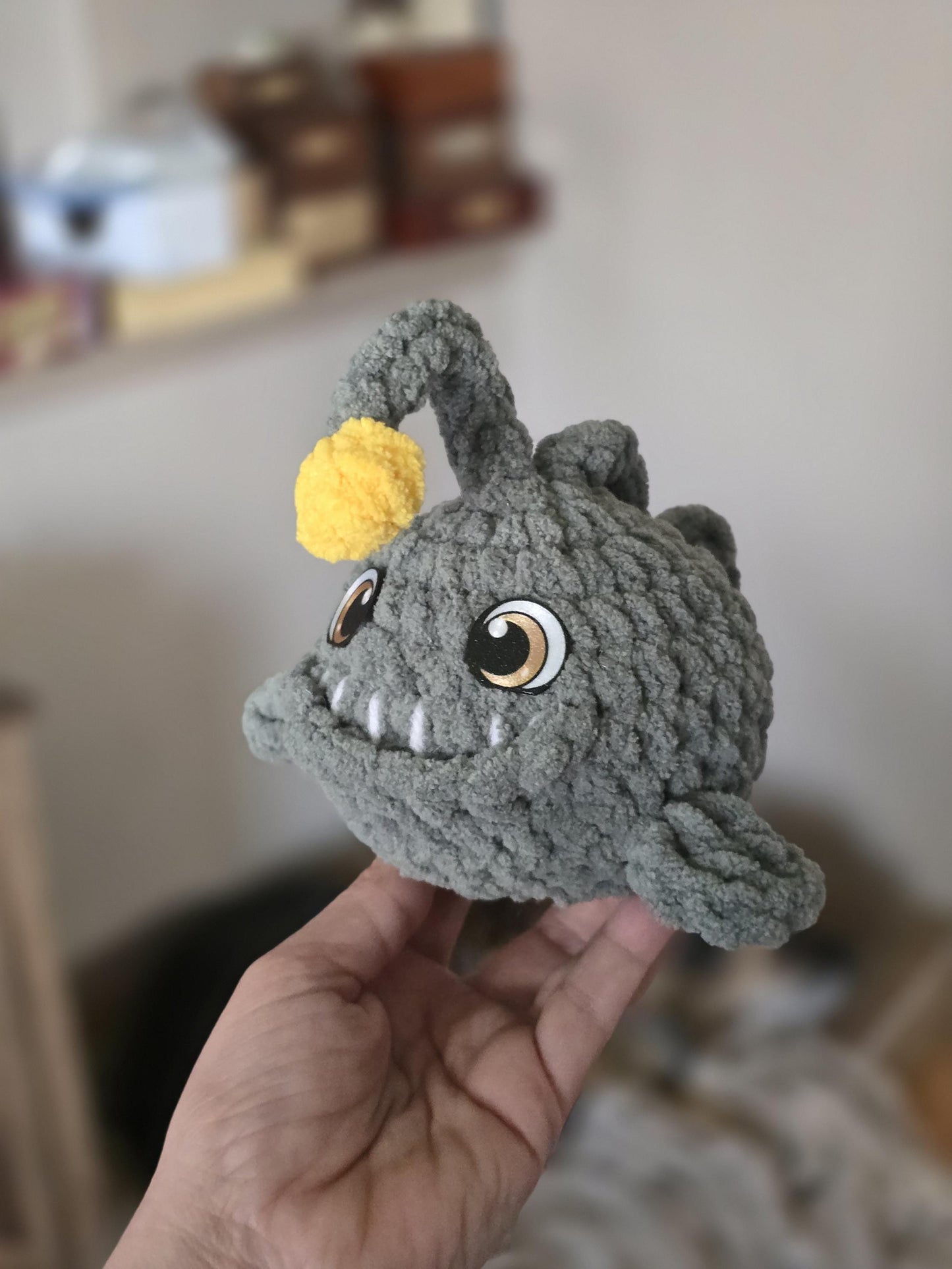 Glimmer the Anglerfish Crochet Pattern | No Sew Amigurumi Anglerfish | Beginner Friendly Plush | Bubble Buddies