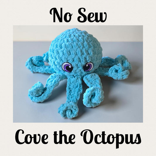 Cove the Octopus Crochet Pattern | No Sew Amigurumi Octopus | Beginner Friendly Plush | Bubble Buddies