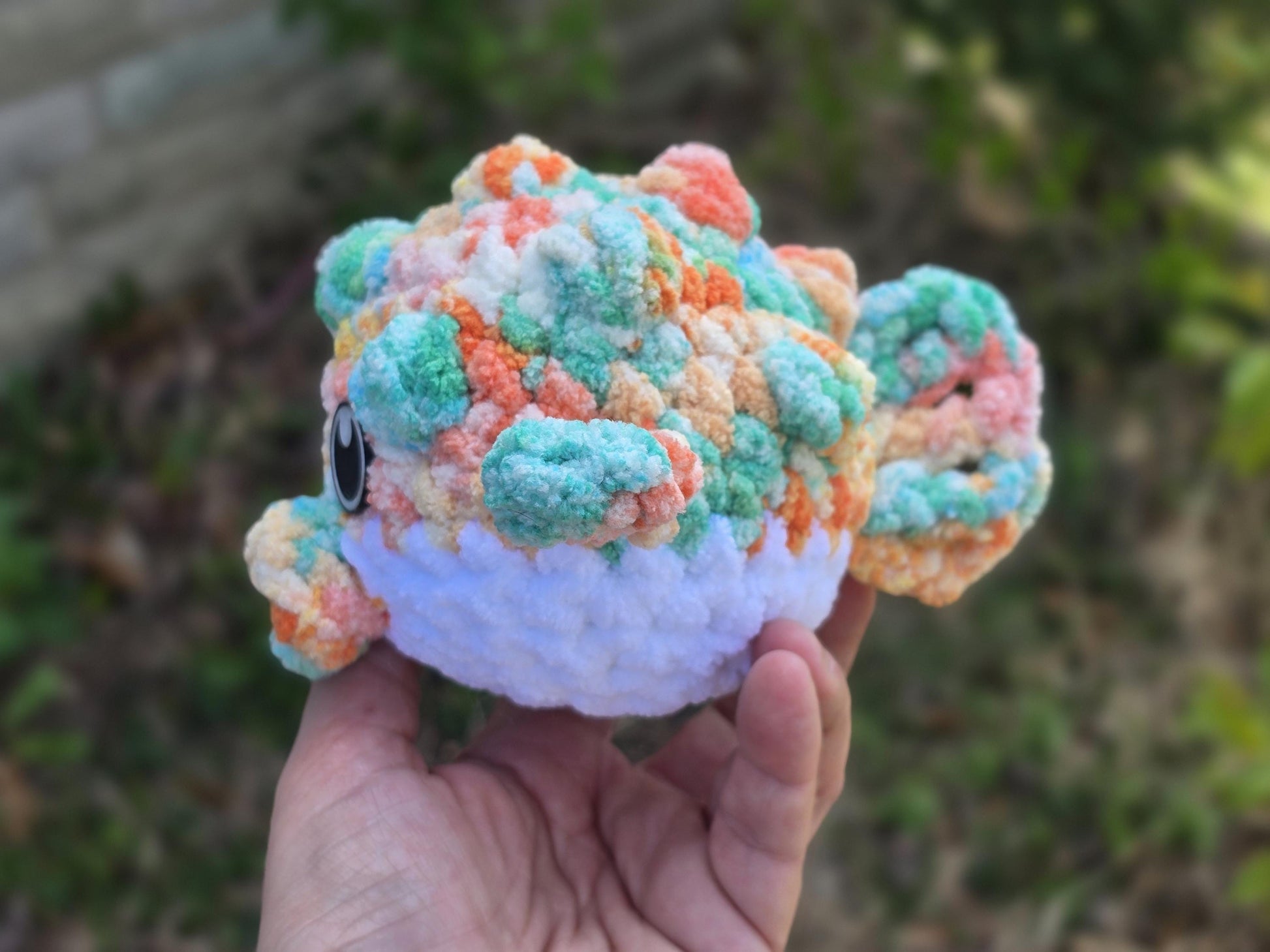 Nate the Pufferfish Crochet Pattern | No Sew Amigurumi Pufferfish | Beginner Friendly Plush | Bubble Buddies
