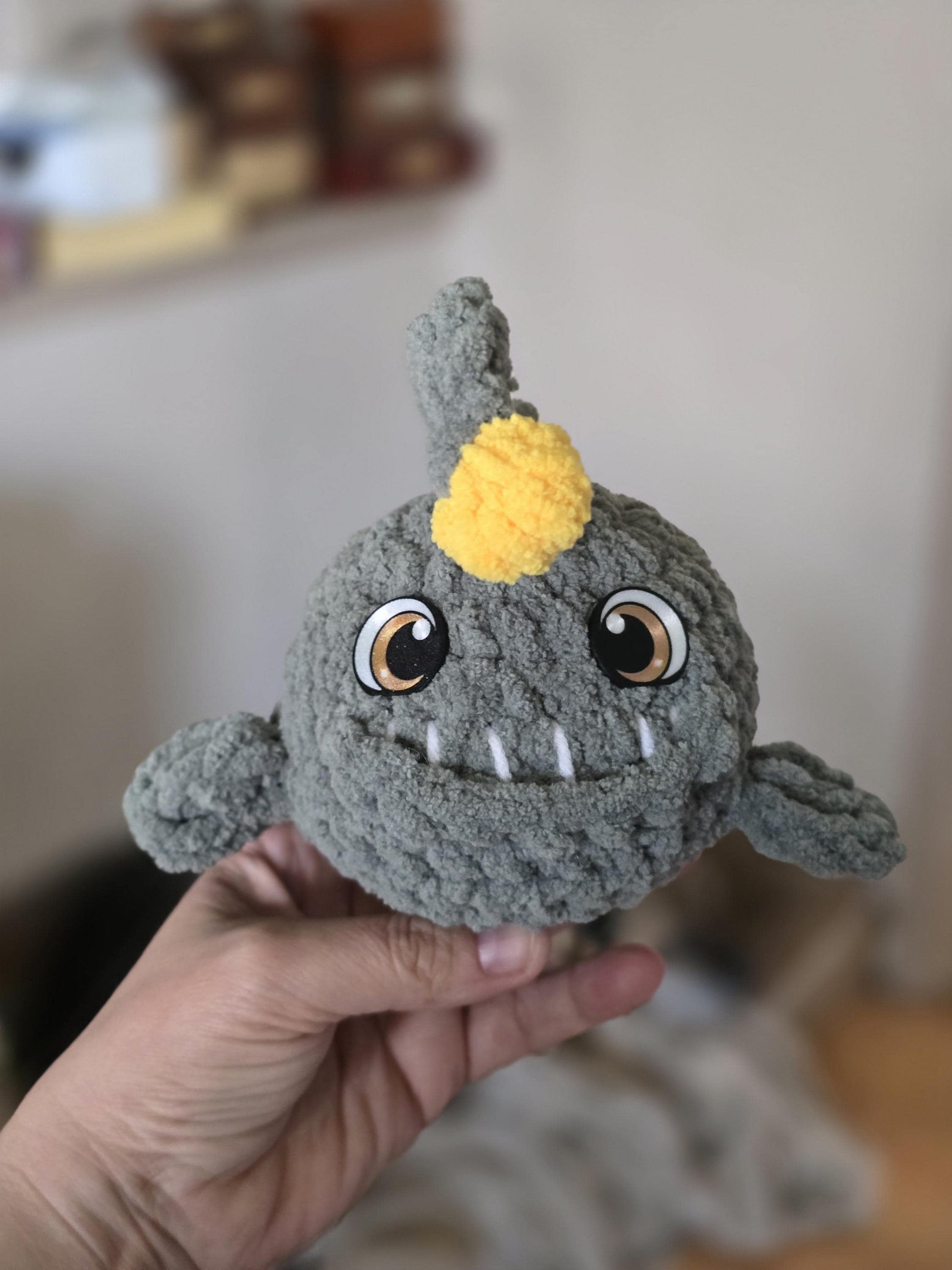 Sea Creature Crochet Pattern Bundle | No Sew Amigurumi Set 2 | Shark, Octopus, Anglerfish, Crab, Whale Shark, Blobfish | Bubble Buddies