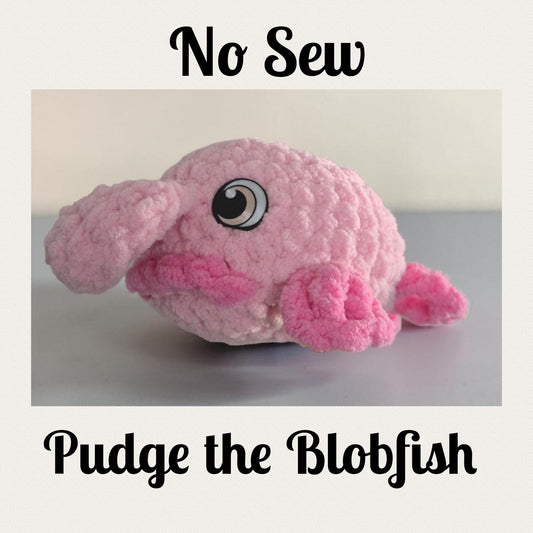 Pudge the Blobfish Crochet Pattern | No Sew Amigurumi Blobfish | Beginner Friendly Plush | Bubble Buddies