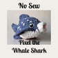 Pixel the Whale Shark Crochet Pattern | No Sew Amigurumi Whale Shark | Beginner Friendly Plush | Bubble Buddies