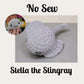 Stella the Stingray Crochet Pattern | No Sew Amigurumi Stingray | Beginner Friendly Plush | Bubble Buddies