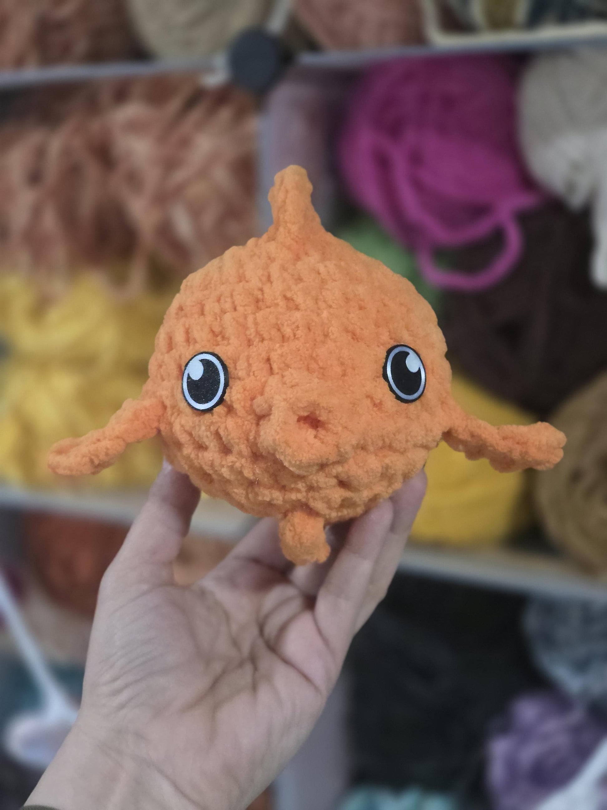 Gillbert the Goldfish Crochet Pattern | No Sew Amigurumi Goldfish | Beginner Friendly Plush | Bubble Buddies