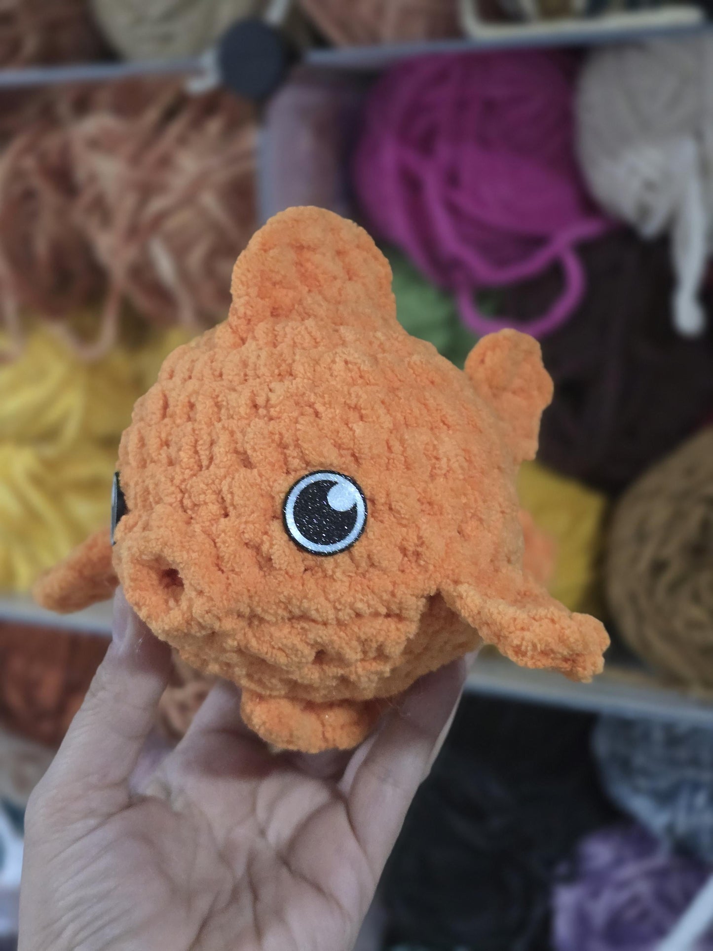 Gillbert the Goldfish Crochet Pattern | No Sew Amigurumi Goldfish | Beginner Friendly Plush | Bubble Buddies