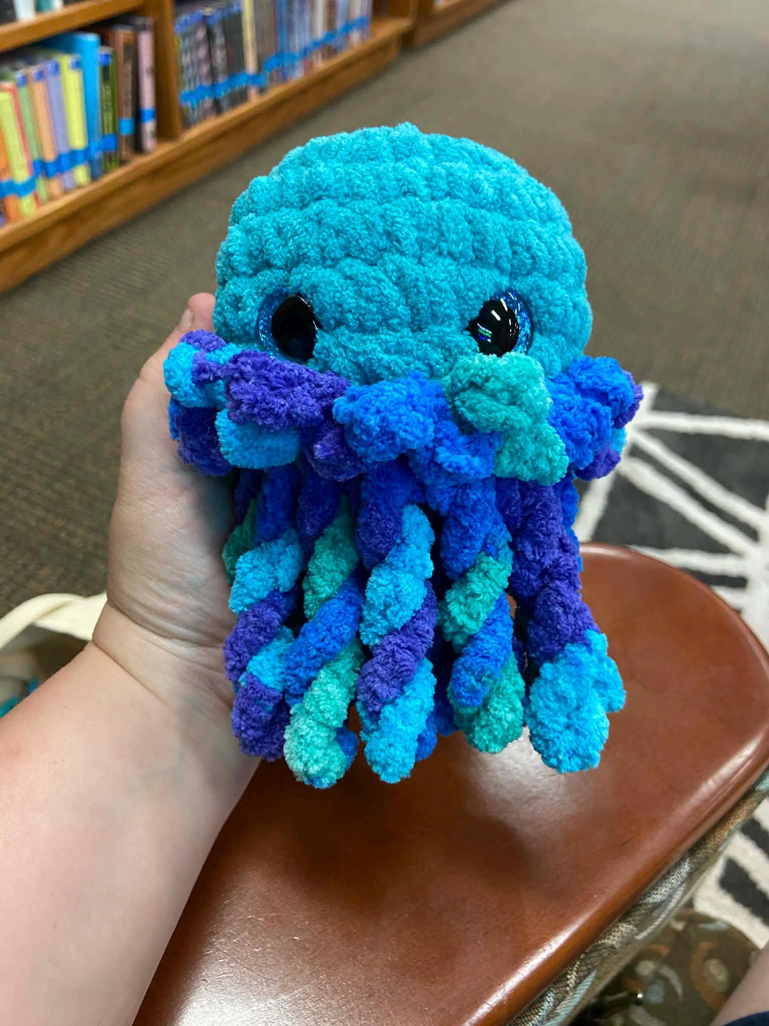 Joanna the Jellyfish Crochet Pattern | No Sew Amigurumi Jellyfish | Beginner Friendly Plush | Bubble Buddies