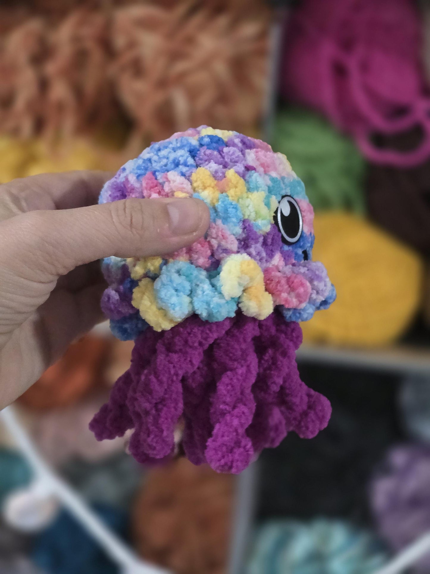 Joanna the Jellyfish Crochet Pattern | No Sew Amigurumi Jellyfish | Beginner Friendly Plush | Bubble Buddies