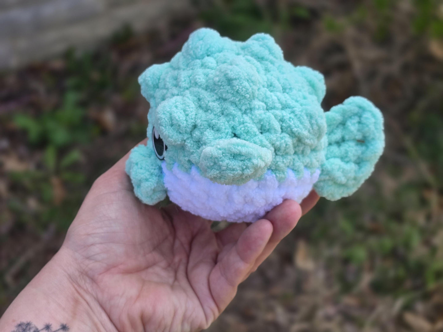 Nate the Pufferfish Crochet Pattern | No Sew Amigurumi Pufferfish | Beginner Friendly Plush | Bubble Buddies