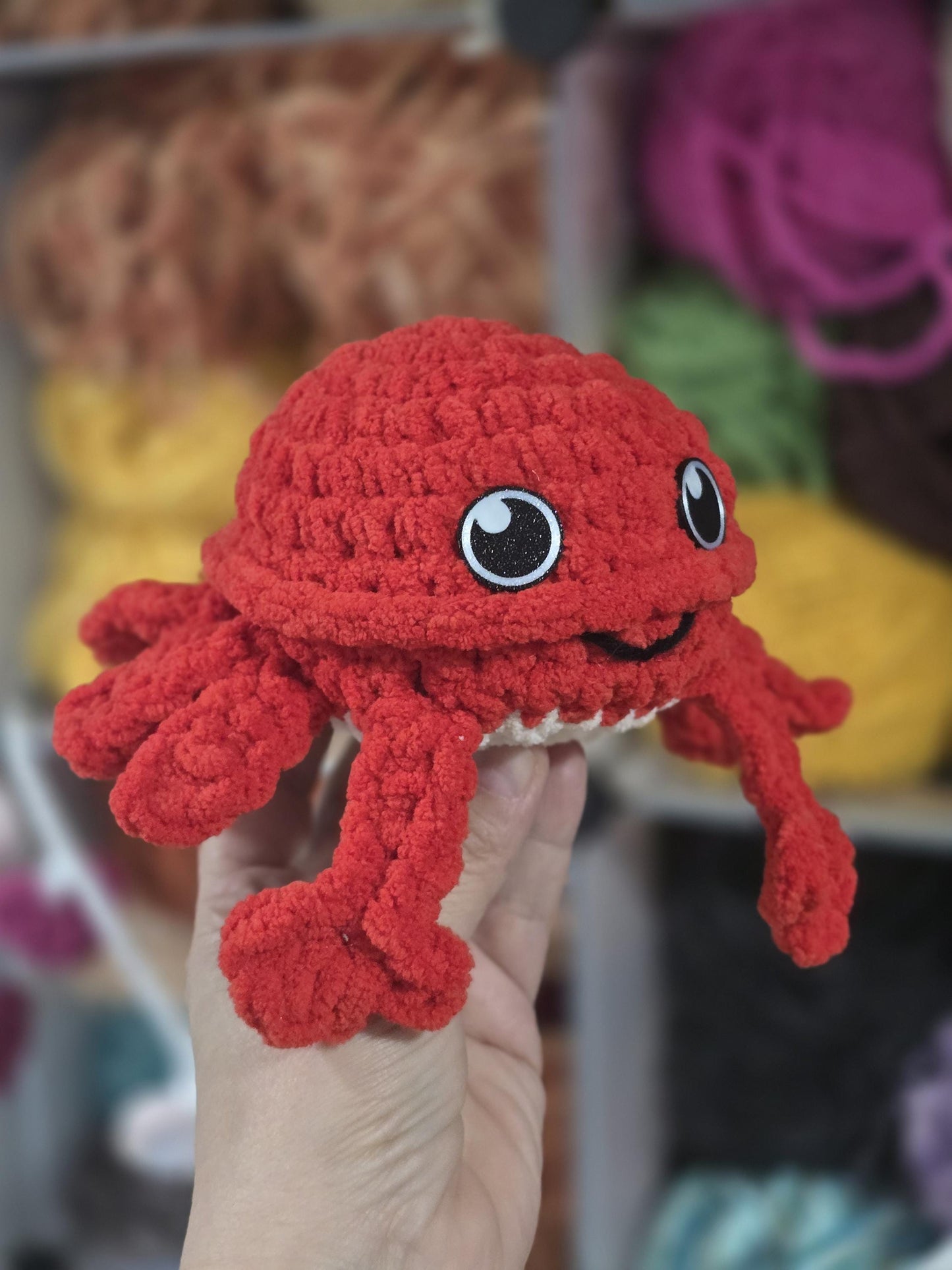 Sea Creature Crochet Pattern Bundle | No Sew Amigurumi Set 2 | Shark, Octopus, Anglerfish, Crab, Whale Shark, Blobfish | Bubble Buddies