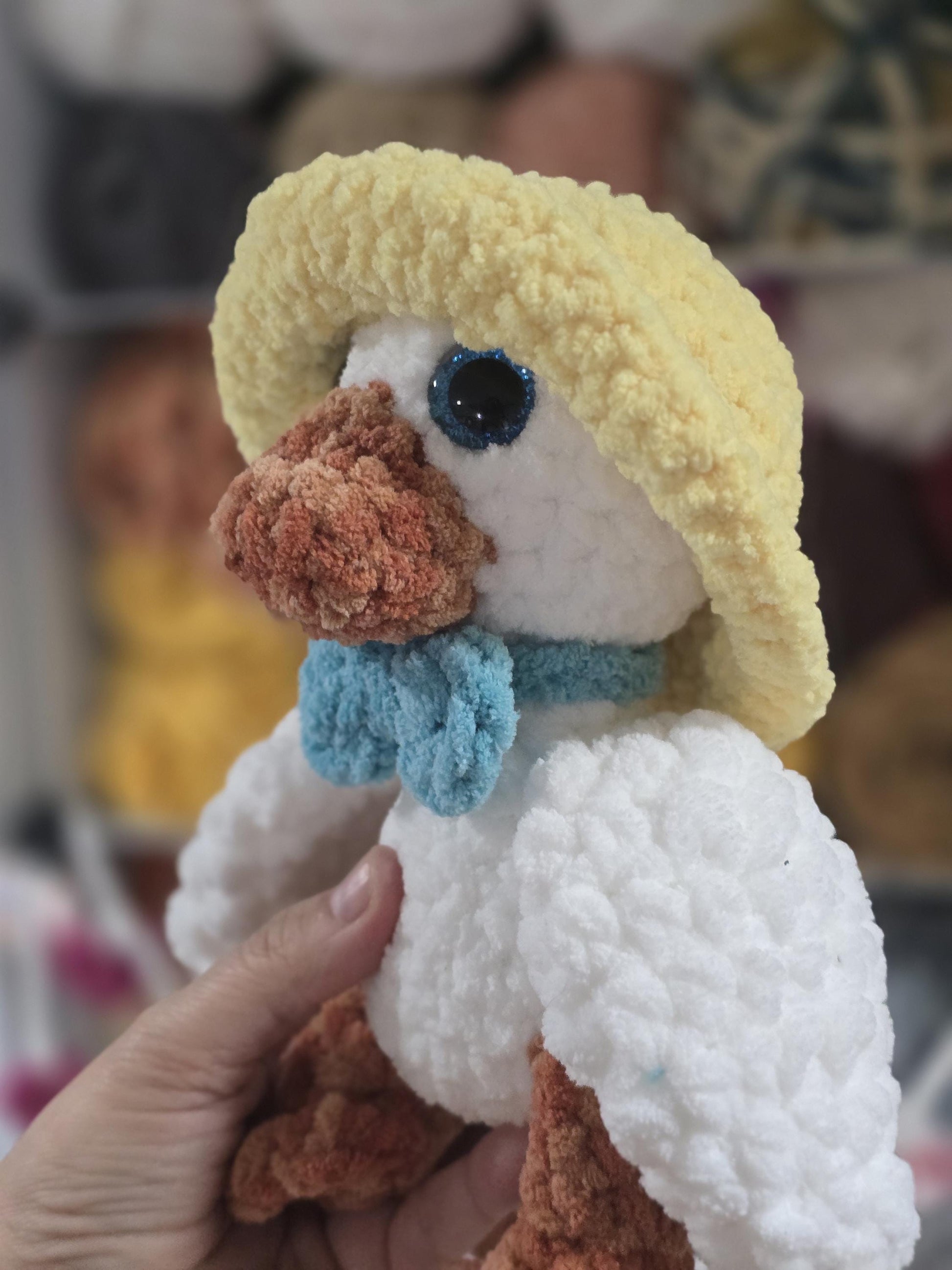 Crochet Pattern, Gertie the Goose, Amigurumi Plush Pattern, Goose Crochet Pattern, Plushie Pattern, Accessories Included, Digital Download