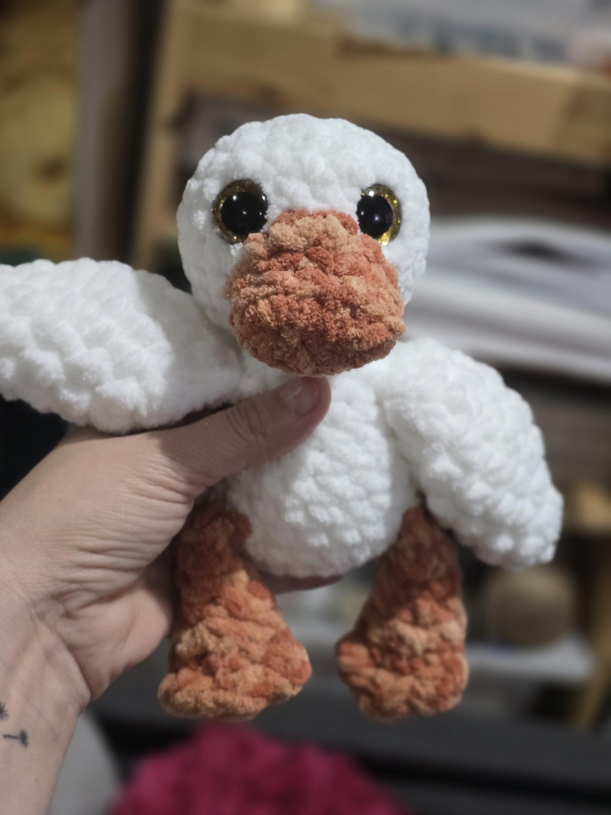 Crochet Pattern, Gertie the Goose, Amigurumi Plush Pattern, Goose Crochet Pattern, Plushie Pattern, Accessories Included, Digital Download