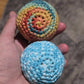 Old School Foot Bag Crochet Pattern, PDF, Footbag, Crocheted Kick Bag, Freestyle Foot Bag
