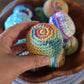 Old School Foot Bag Crochet Pattern, PDF, Footbag, Crocheted Kick Bag, Freestyle Foot Bag