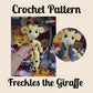 CROCHET PATTERN, Freckles the Giraffe, Whimsy Friends Collection, Giraffe Crochet Pattern, Vest, Giraffe in Vest
