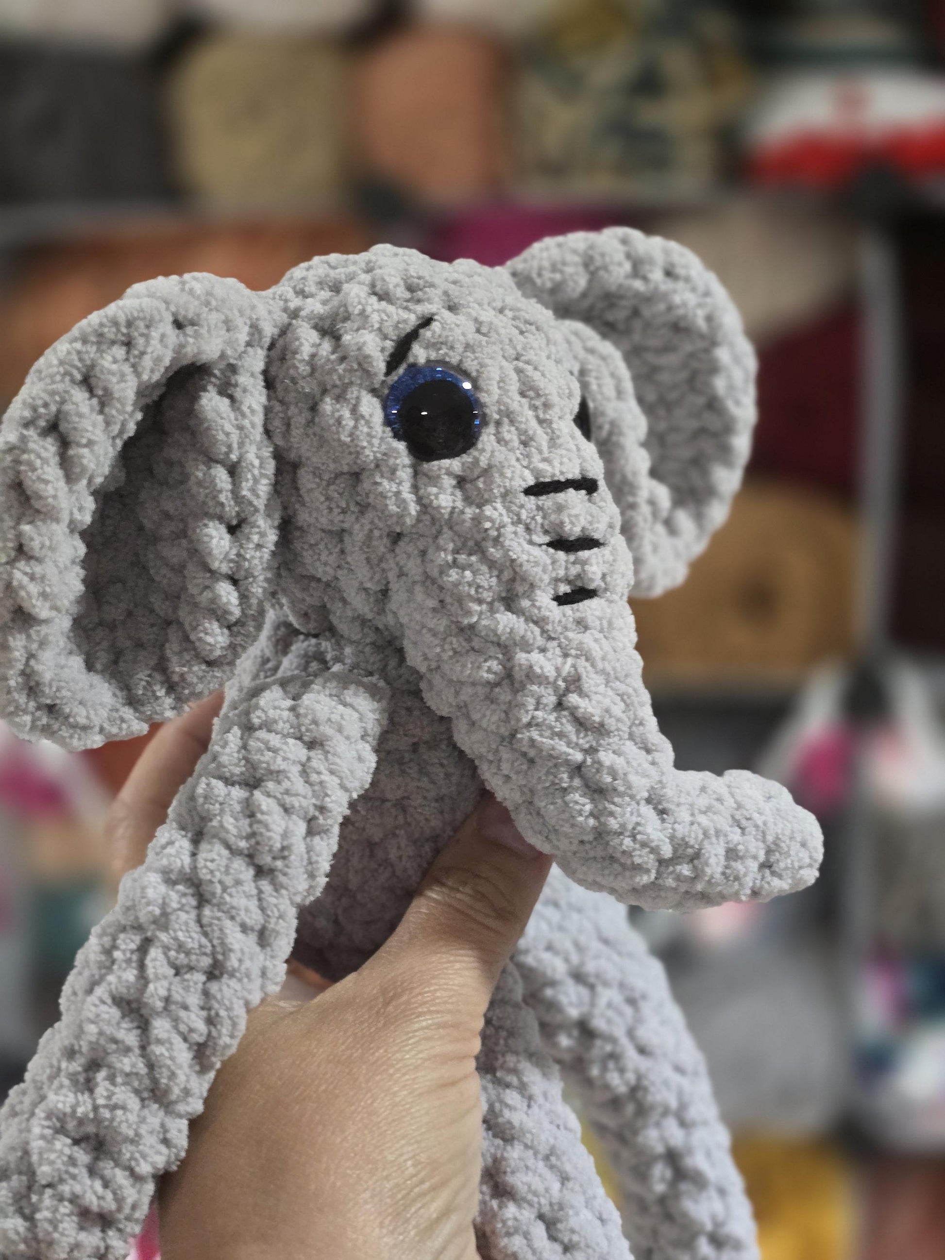 CROCHET PATTERN, Tooty the Elephant, Whimsy Friends Collection, Elephant Crochet Pattern, Peanut, Crochted Peanut