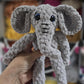CROCHET PATTERN, Tooty the Elephant, Whimsy Friends Collection, Elephant Crochet Pattern, Peanut, Crochted Peanut