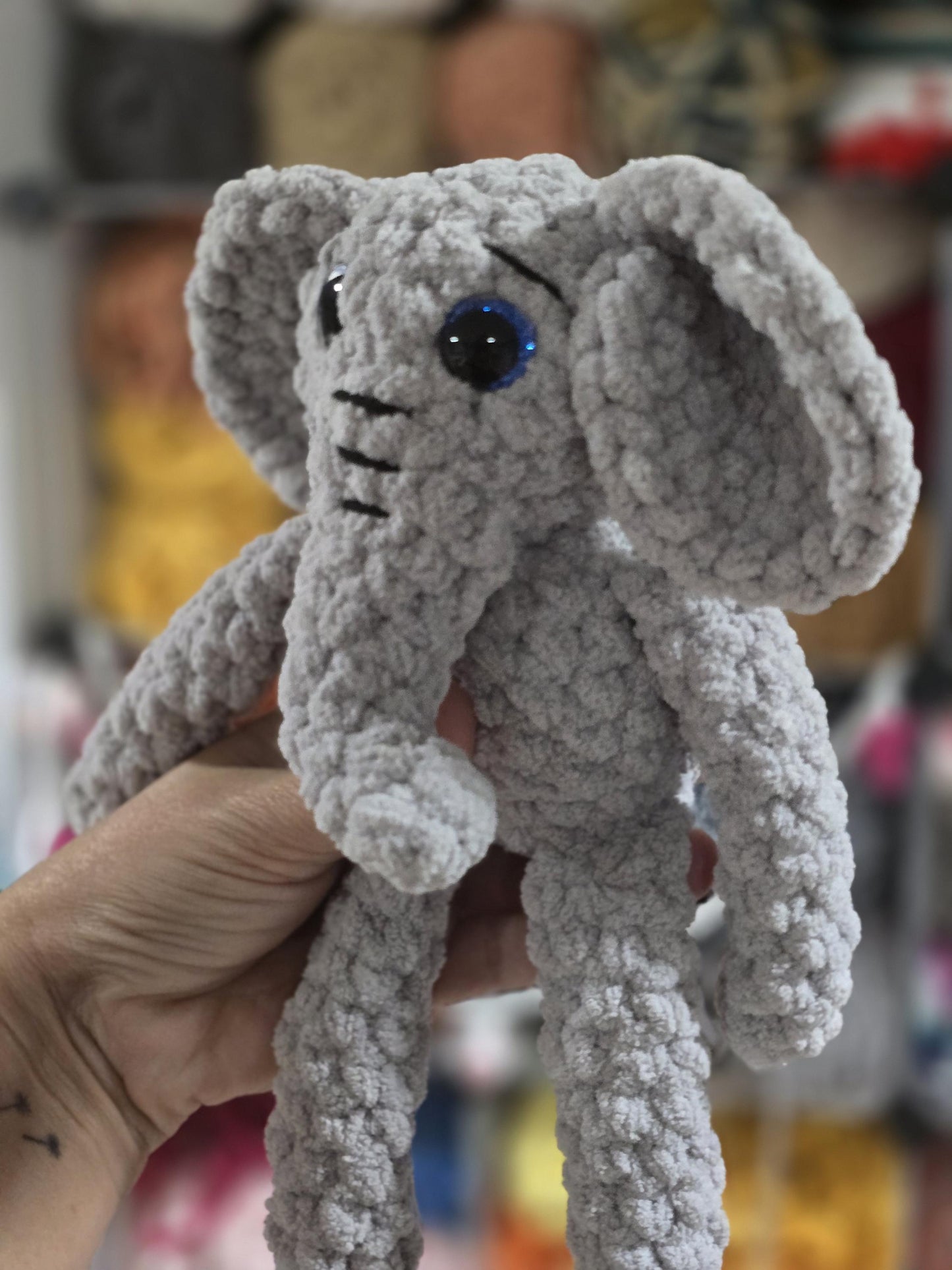 CROCHET PATTERN, Tooty the Elephant, Whimsy Friends Collection, Elephant Crochet Pattern, Peanut, Crochted Peanut