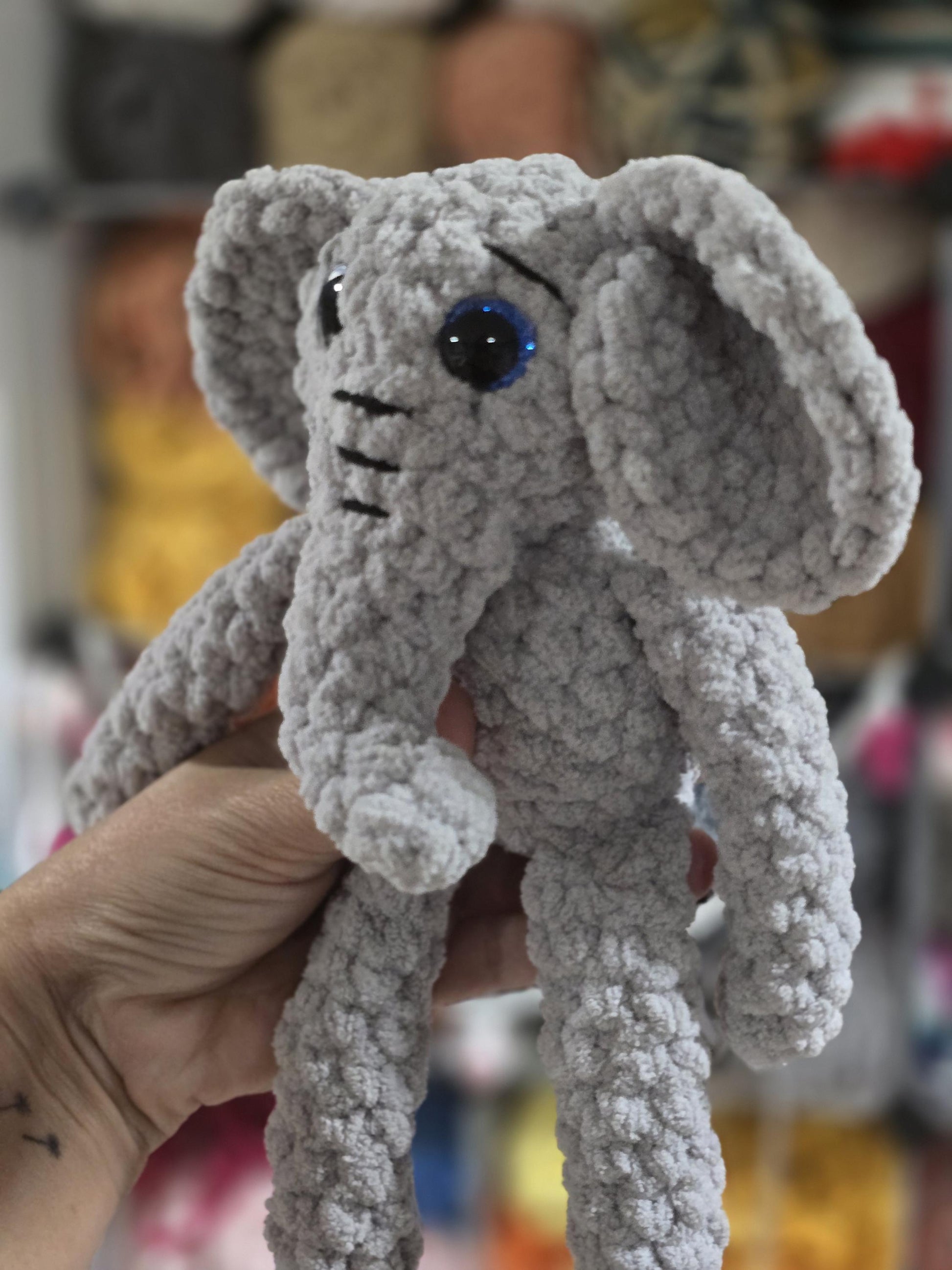 CROCHET PATTERN, Tooty the Elephant, Whimsy Friends Collection, Elephant Crochet Pattern, Peanut, Crochted Peanut