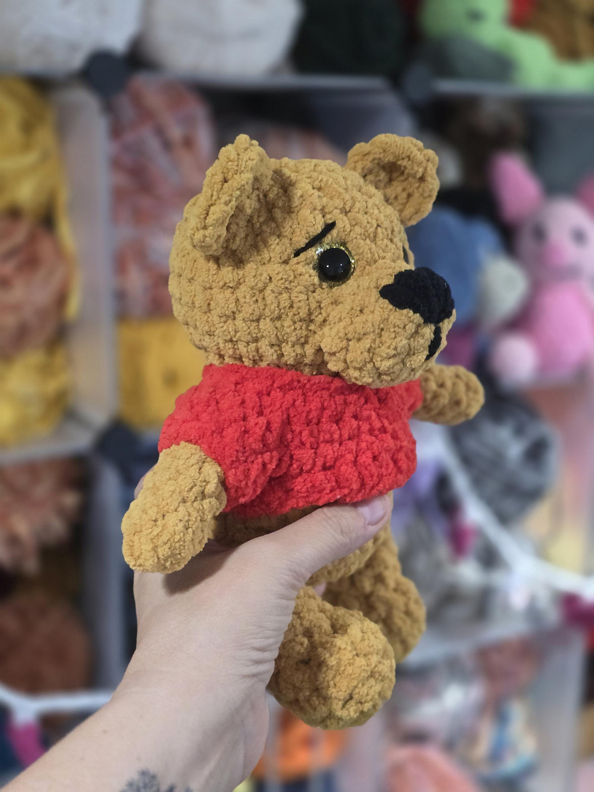 CROCHET PATTERN, Benny the Bear, Winnie-the-Pooh MOD, Hundred-Acre Story Book Collection, Classic Winnie-the-Pooh, Hunny Pot, Honey Pot