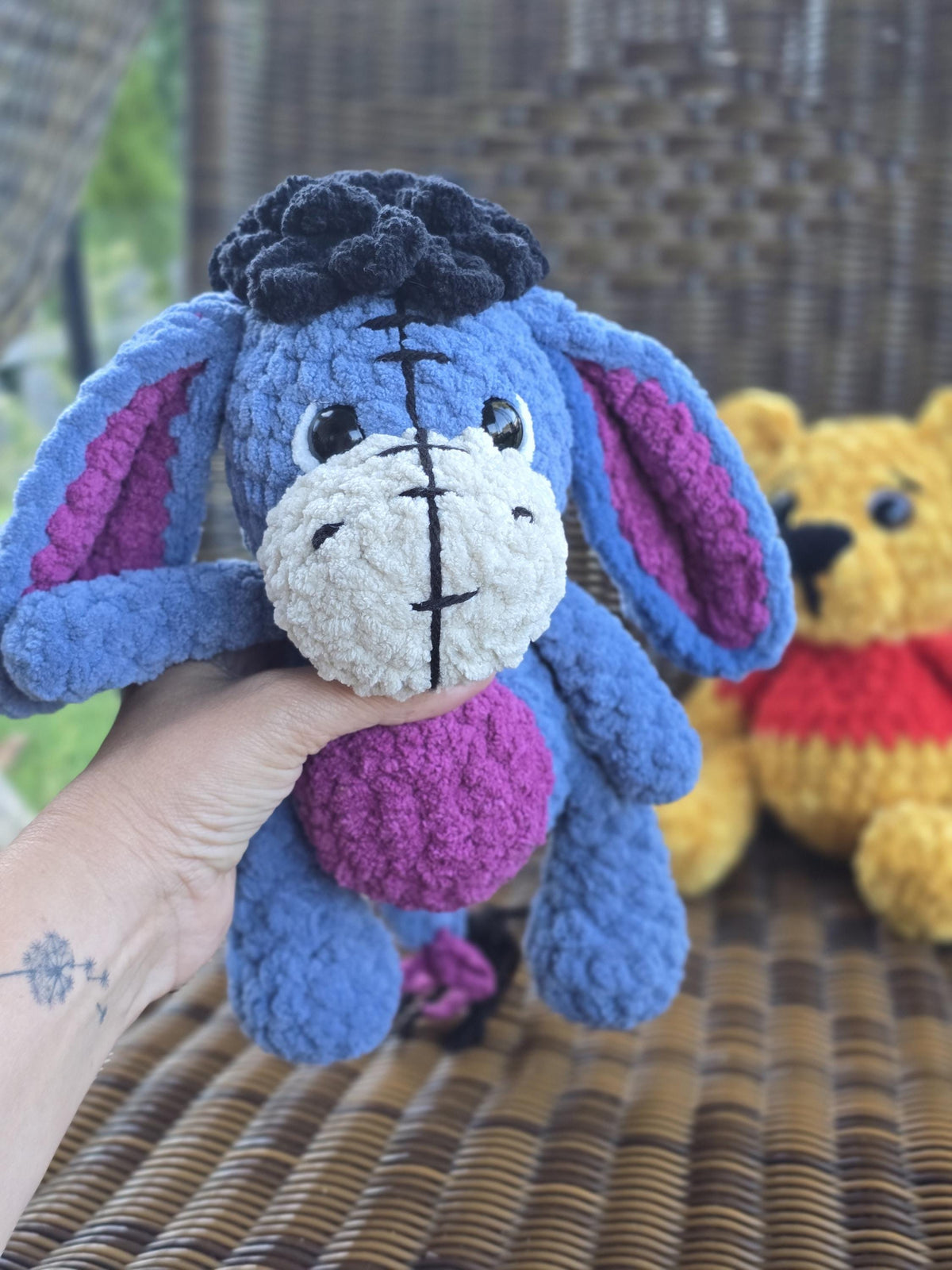 CROCHET PATTERN BUNDLE, Hundred-Acre Story Book Collection, Classic Winnie-the-Pooh, Eeyore, Piglet, Tigger, Bear