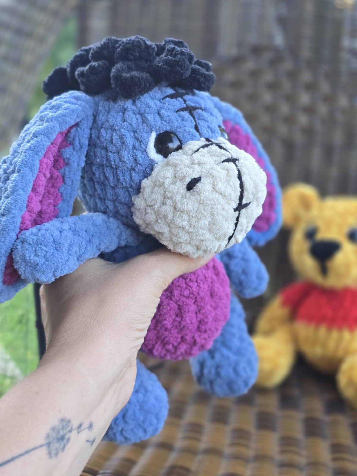 CROCHET PATTERN BUNDLE, Hundred-Acre Story Book Collection, Classic Winnie-the-Pooh, Eeyore, Piglet, Tigger, Bear