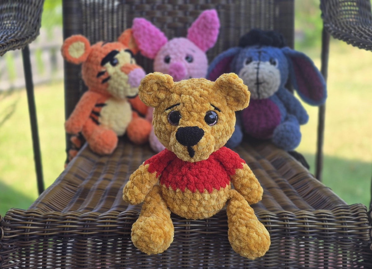 CROCHET PATTERN, Benny the Bear, Winnie-the-Pooh MOD, Hundred-Acre Story Book Collection, Classic Winnie-the-Pooh, Hunny Pot, Honey Pot