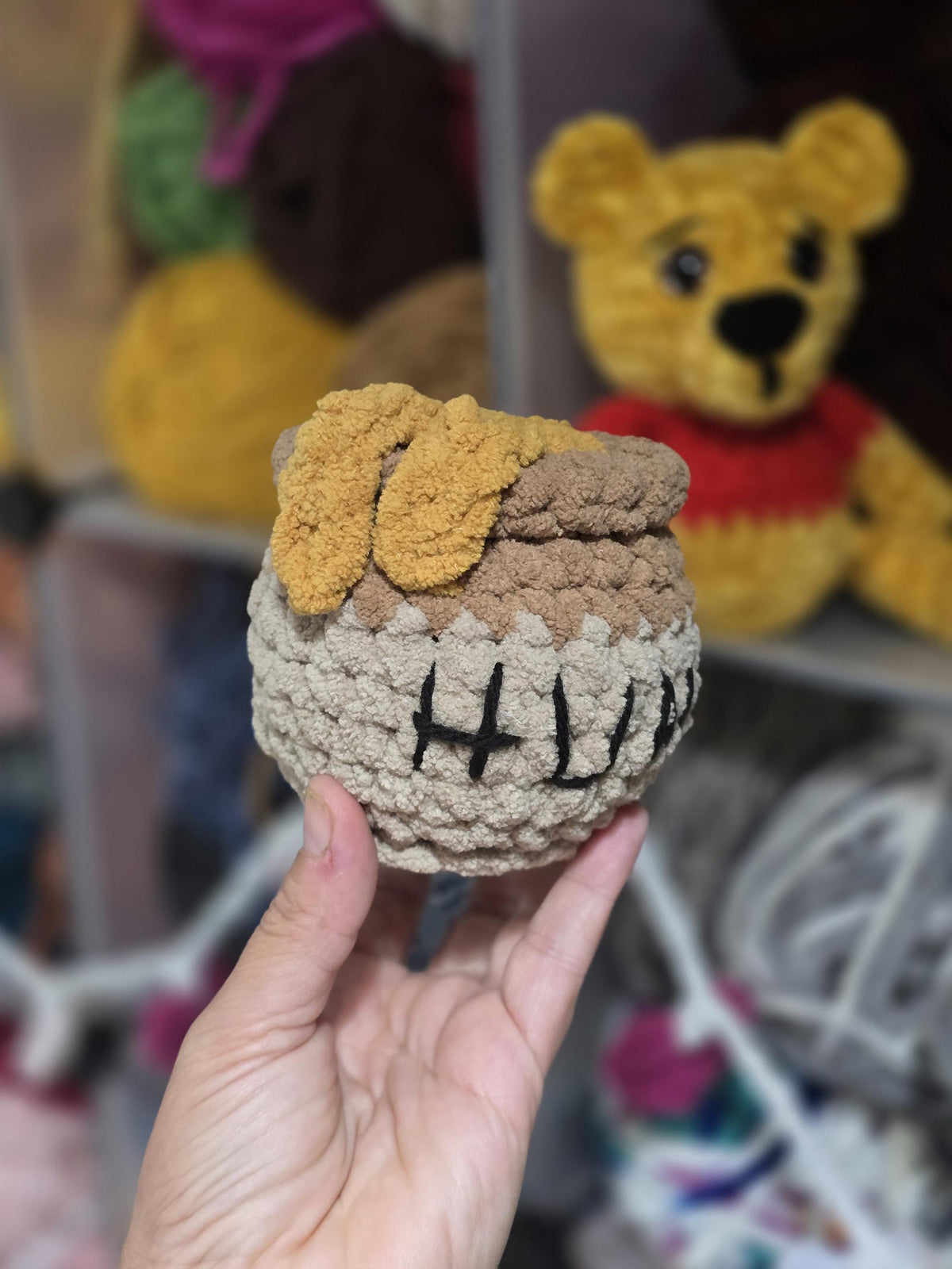 CROCHET PATTERN, Benny the Bear, Winnie-the-Pooh MOD, Hundred-Acre Story Book Collection, Classic Winnie-the-Pooh, Hunny Pot, Honey Pot