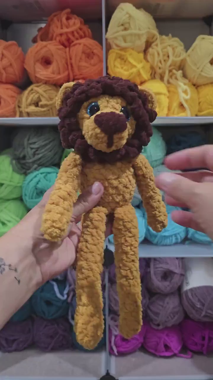 CROCHET PATTERN, Roary the Lion, Whimsy Friends Collection, Lion Crochet Pattern, Daisy, Lion Toy