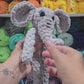 CROCHET PATTERN, Tooty the Elephant, Whimsy Friends Collection, Elephant Crochet Pattern, Peanut, Crochted Peanut