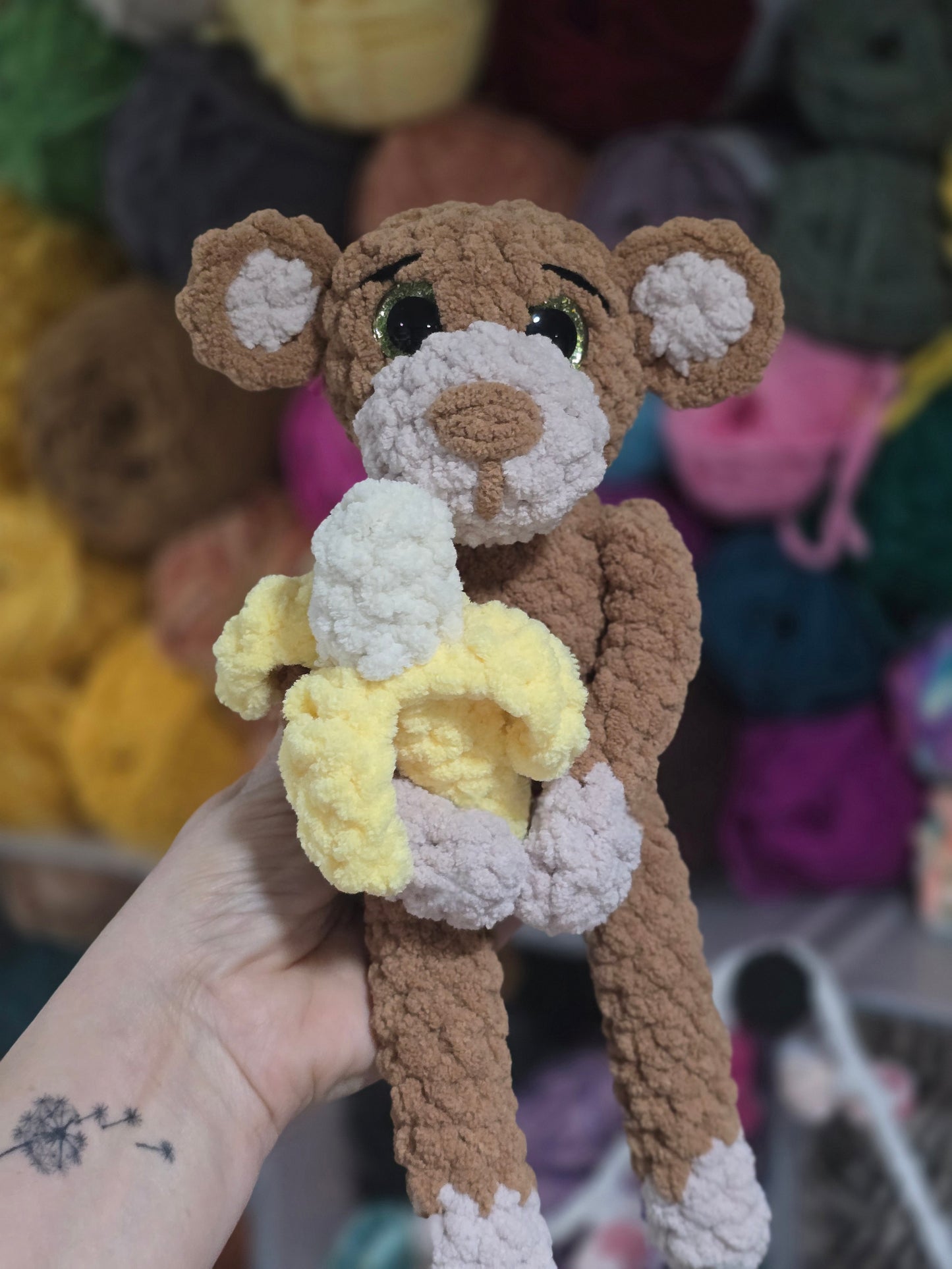 CROCHET PATTERN ~ Noodle the Monkey, Whimsy Friends Collection