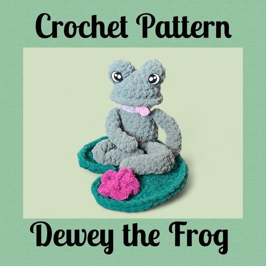 CROCHET PATTERN ~ Dewey the Frog, Whimsy Friends Collection