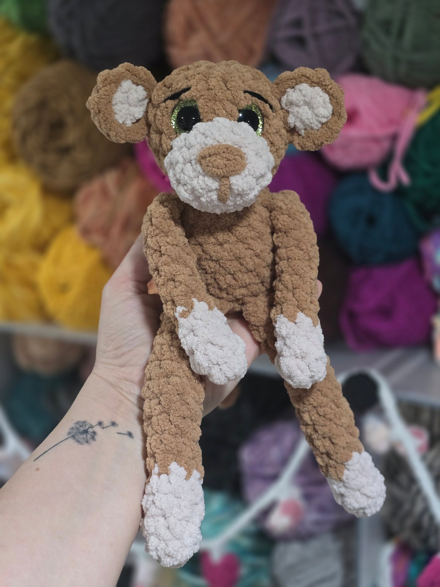 CROCHET PATTERN ~ Noodle the Monkey, Whimsy Friends Collection